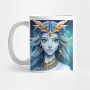 Portrait of Royal Owl Goddess Mug